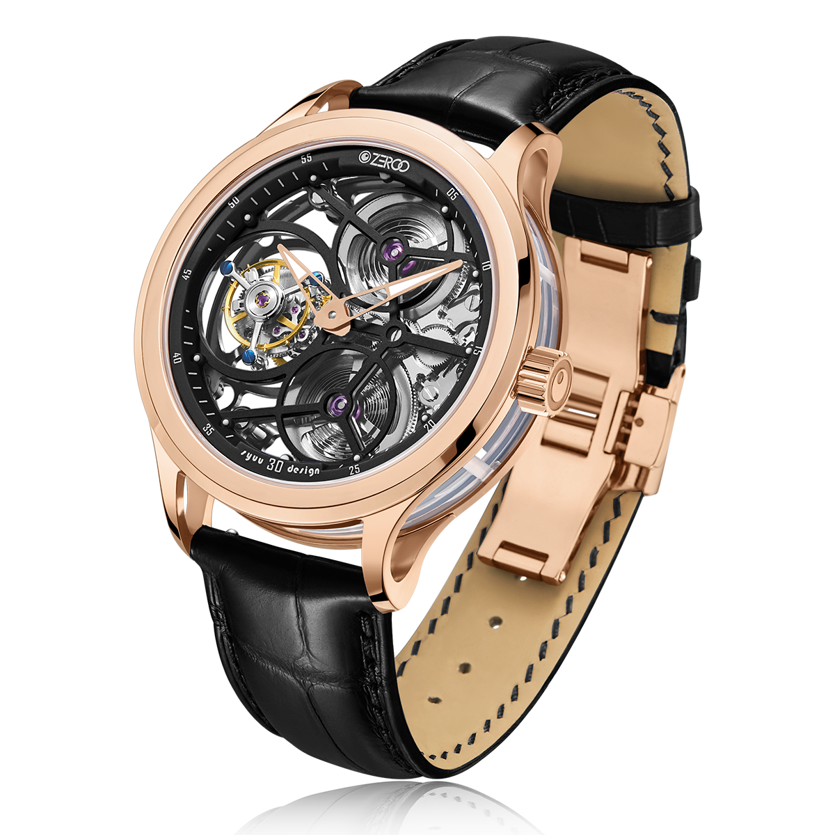 ZEROO T1 THE ARCHER FULL SKELETON TOURBILLON – ZEROO TIME Co.