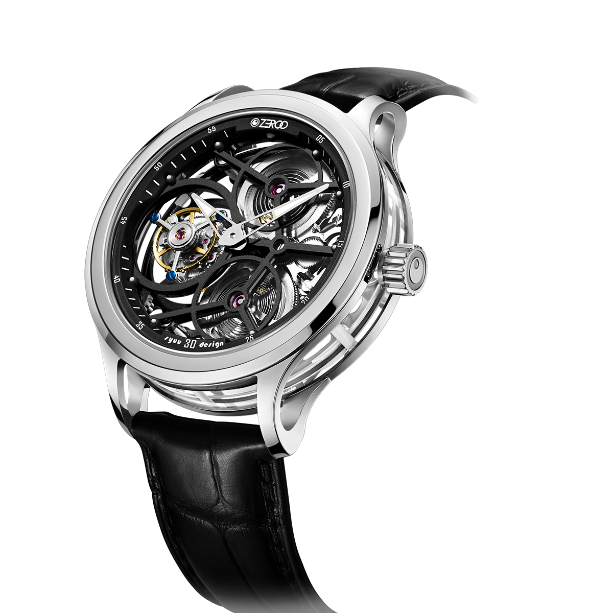 ZEROO T1 THE ARCHER FULL SKELETON TOURBILLON – ZEROO TIME Co.