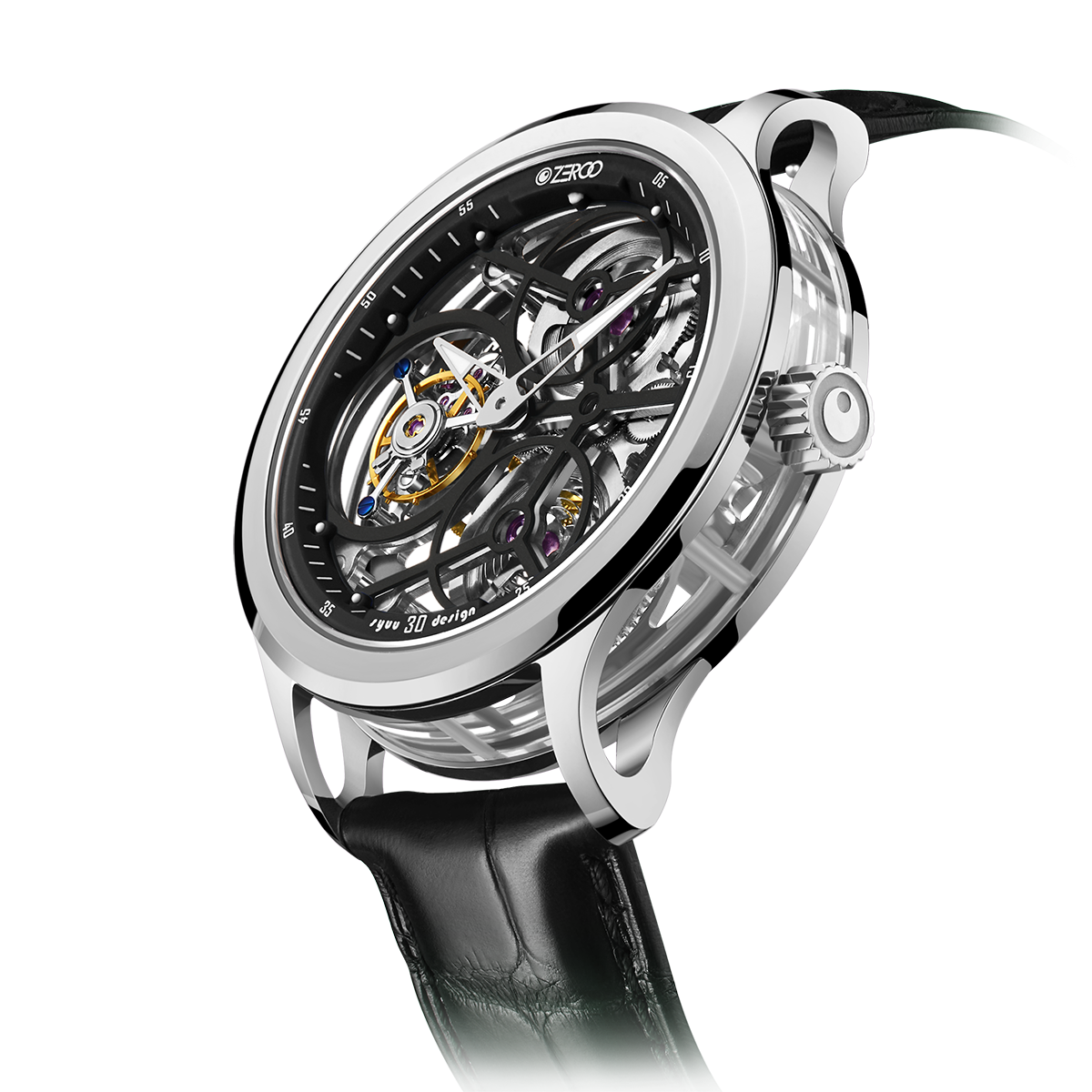 ZEROO T1 THE ARCHER FULL SKELETON TOURBILLON – ZEROO TIME Co.