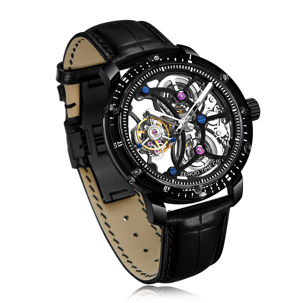 ZEROO T5 THE ARCHER FULL SKELETON TOURBILLON – ZEROO TIME Co.