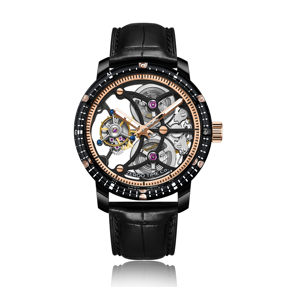 ZEROO T5 THE ARCHER FULL SKELETON TOURBILLON – ZEROO TIME Co.