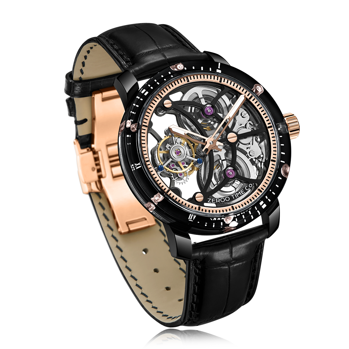 ZEROO T5 THE ARCHER FULL SKELETON TOURBILLON – ZEROO TIME Co.